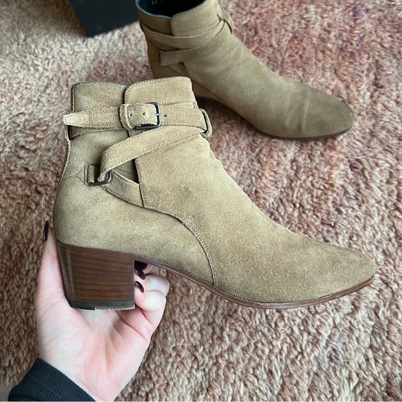 Saint Laurent Blake Jodhpur Suede Boots, Tan size 40 (10) - Picture 7 of 16